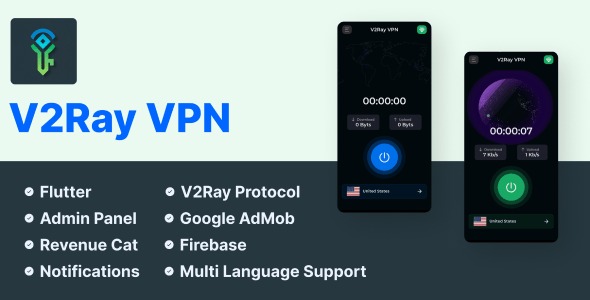 V2Ray VPN - Flutter V2ray Protocol VPN App